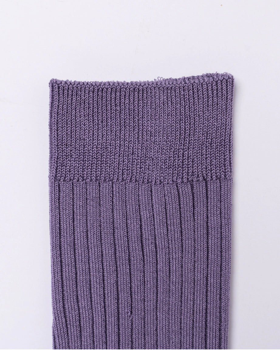 Chusette Seamless Mercerized Cotton Socks | Deep Lilac
