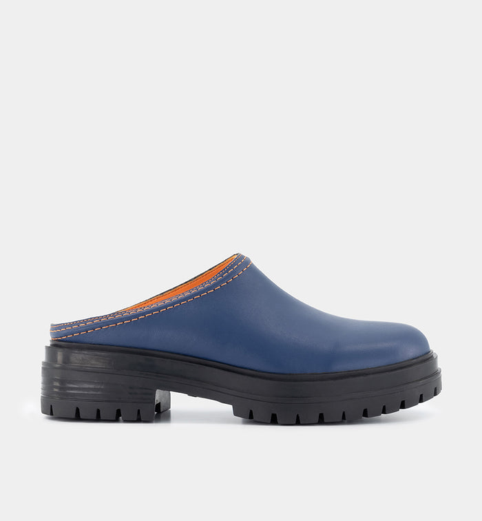 Delphine Leather Clog | Ink