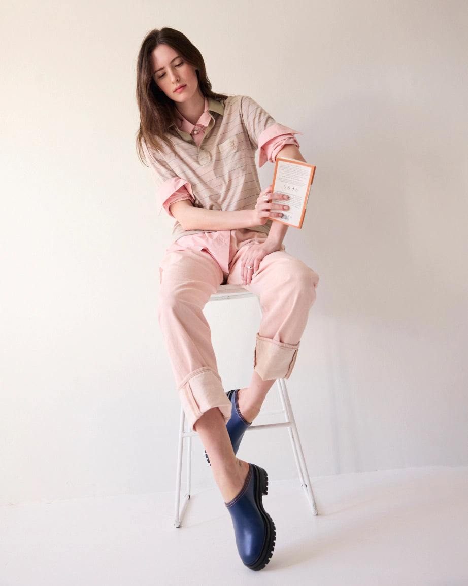 Delphine Leather Clog | Ink