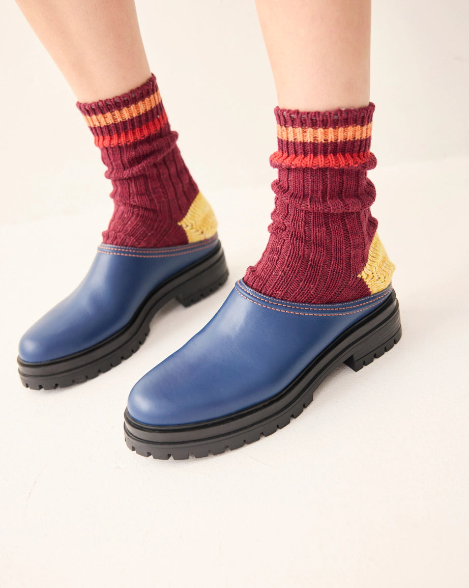 Delphine Leather Clog | Ink