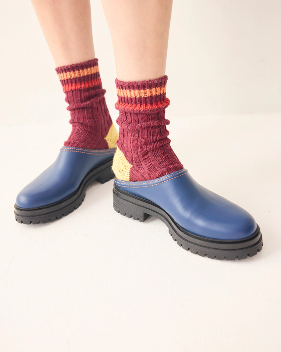 Delphine Leather Clog | Ink