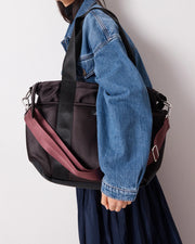 Everything 86 Tote Bag | Black and Mulberry