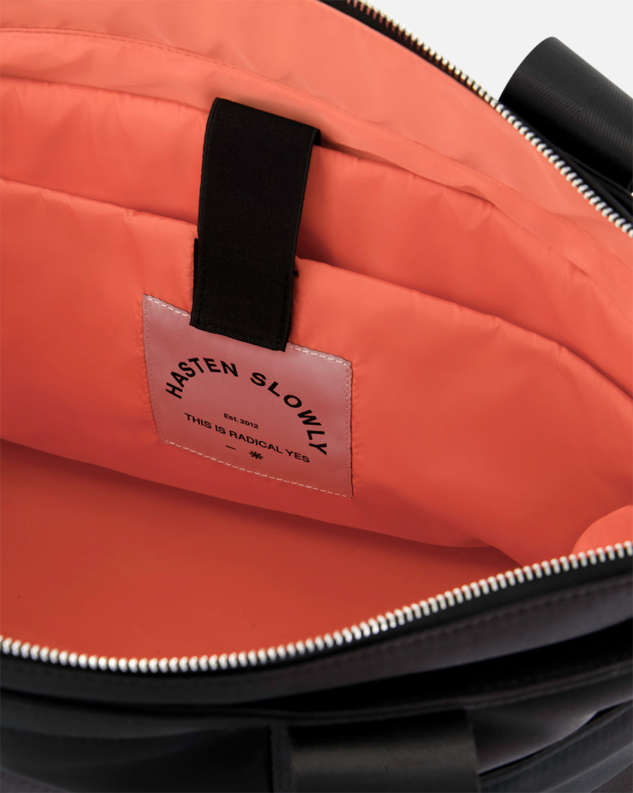 Everything 86 Tote Bag | Black and Mulberry