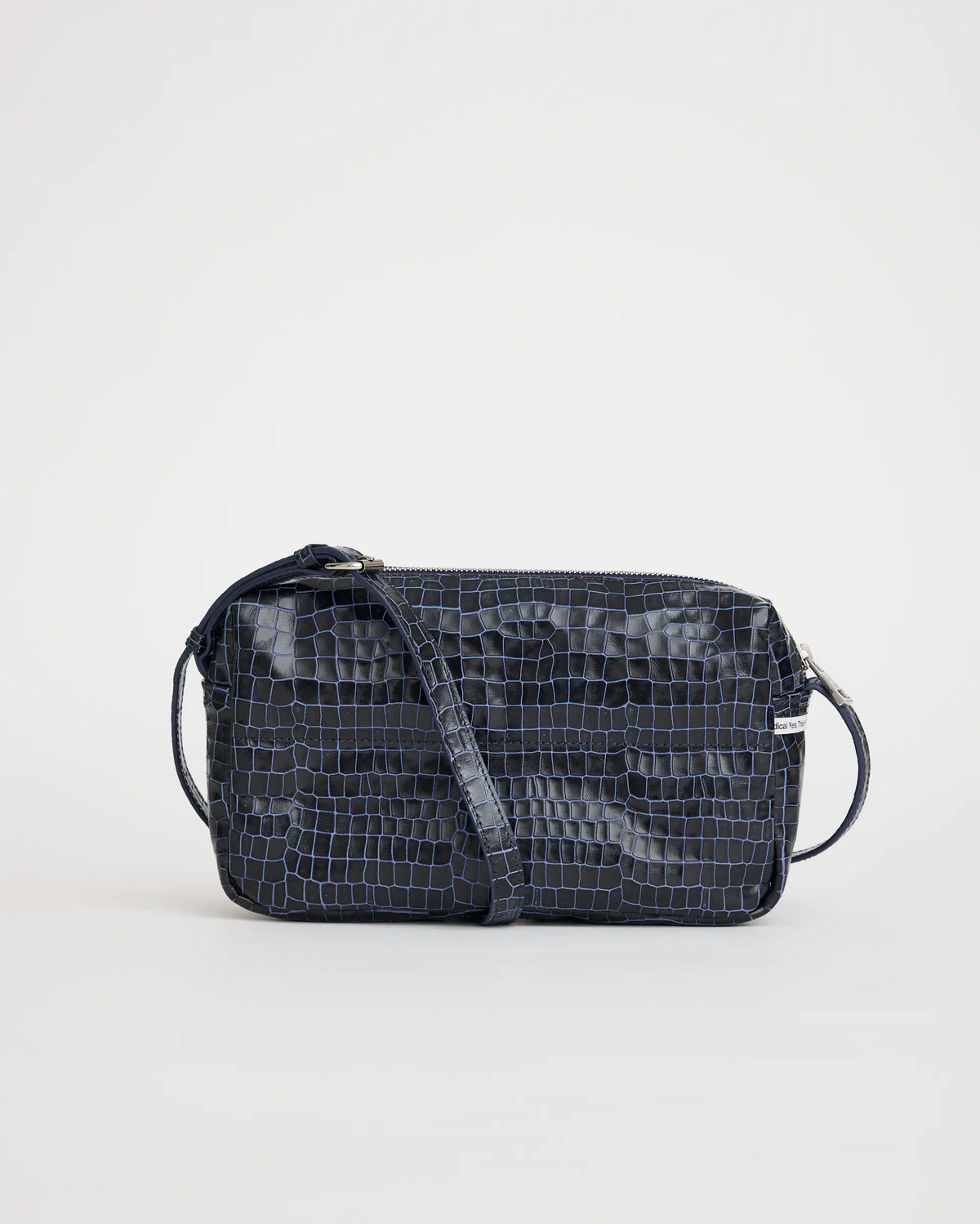 Find the Beginning Cross Body Bag | Open Air Navy Croc