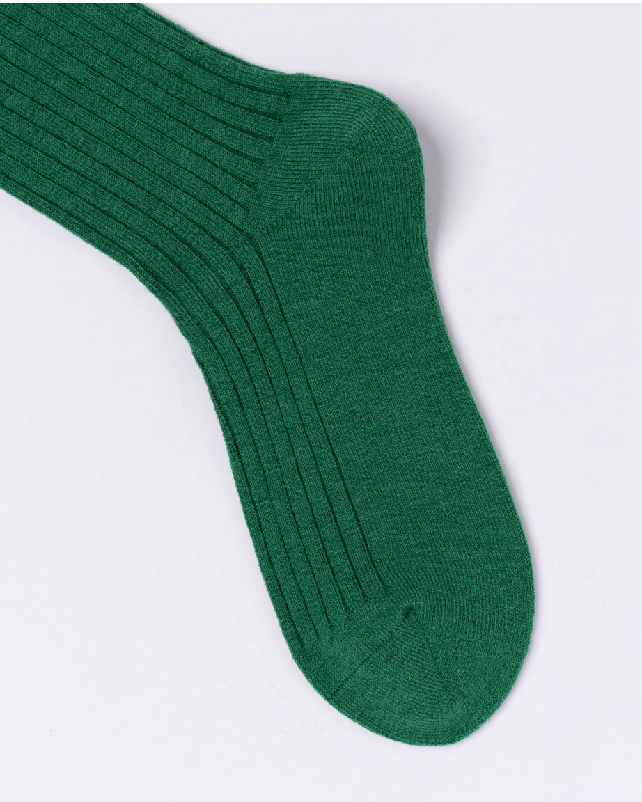 Chusette 100% Wool Socks | Forest Green