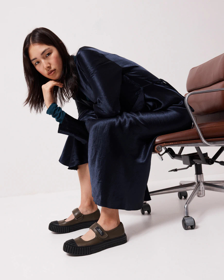 Grace Velcro Leather Mary Jane | Pickle