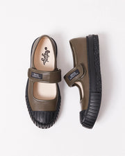 Grace Velcro Leather Mary Jane | Pickle