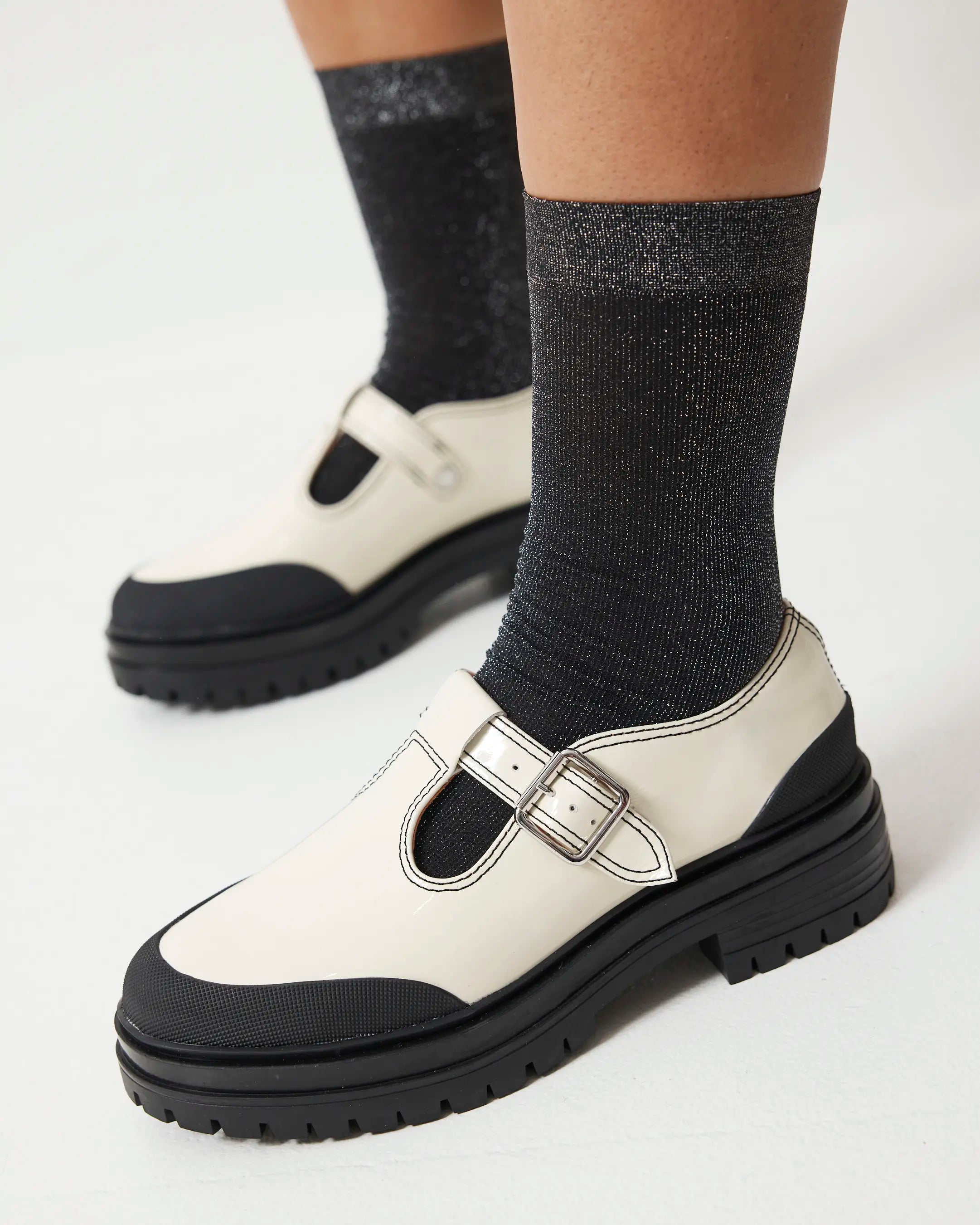 Icehouse Street T-Bar Shoe | Milk Gloss