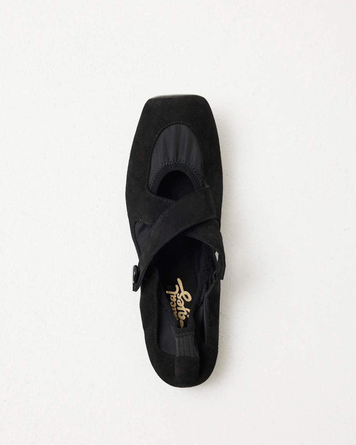 Iris Square Toe Sneakerina | Black