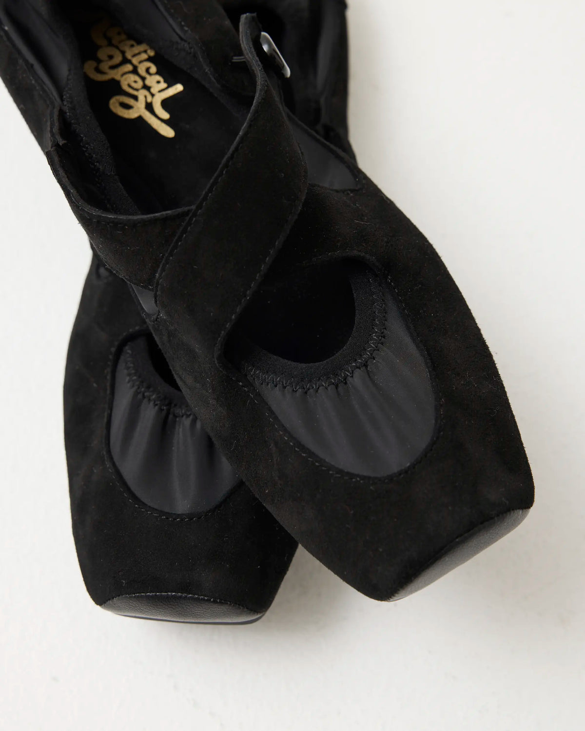 Iris Square Toe Sneakerina | Black