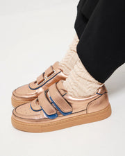 Journey 4.0 Velcro Sneaker | Apricot Metallic