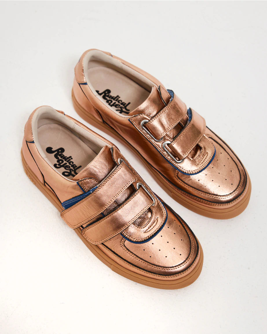 Journey 4.0 Velcro Sneaker | Apricot Metallic