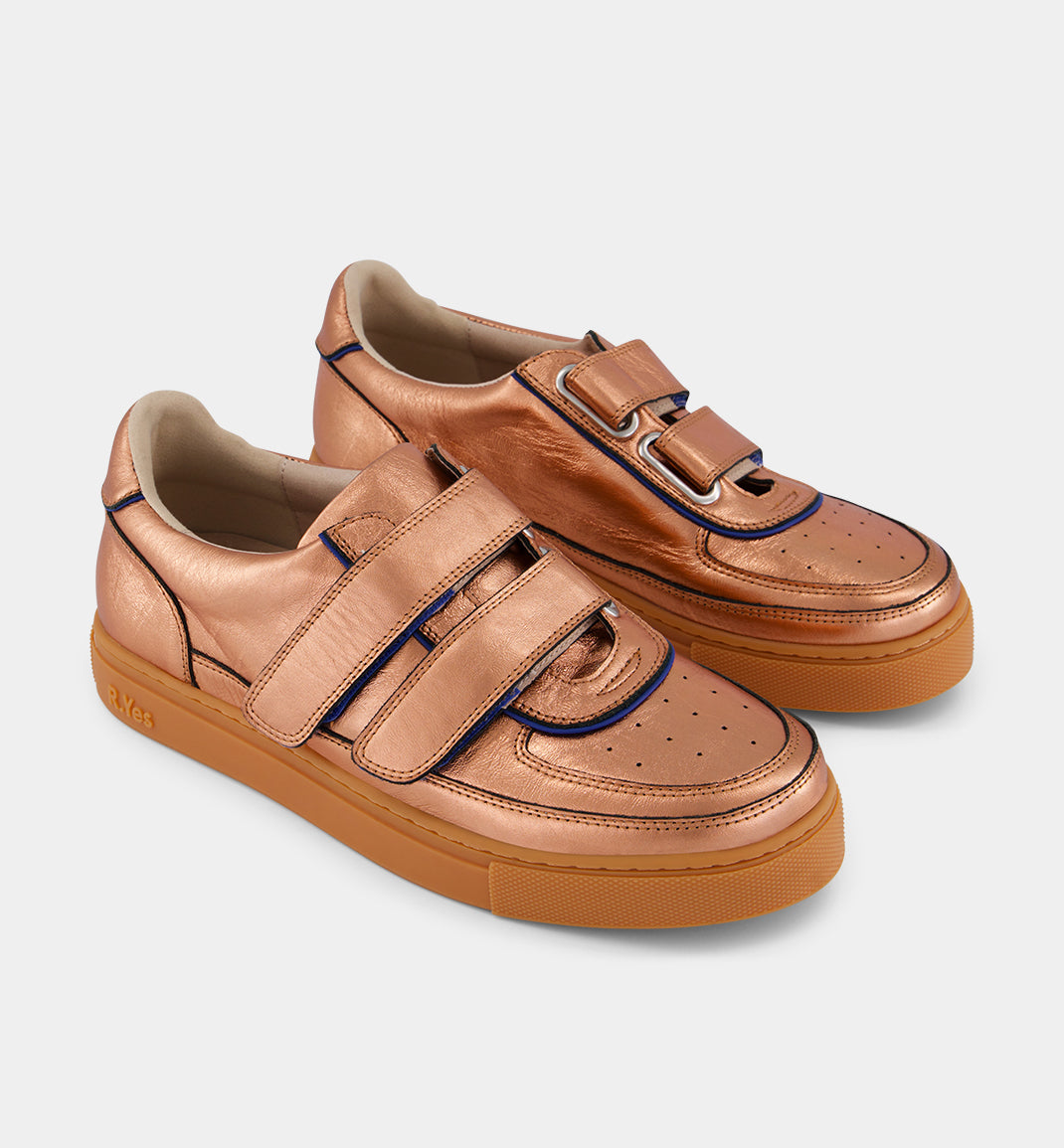 Journey 4.0 Velcro Sneaker | Apricot Metallic