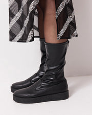 Legacy Midi Leather Boot | Black