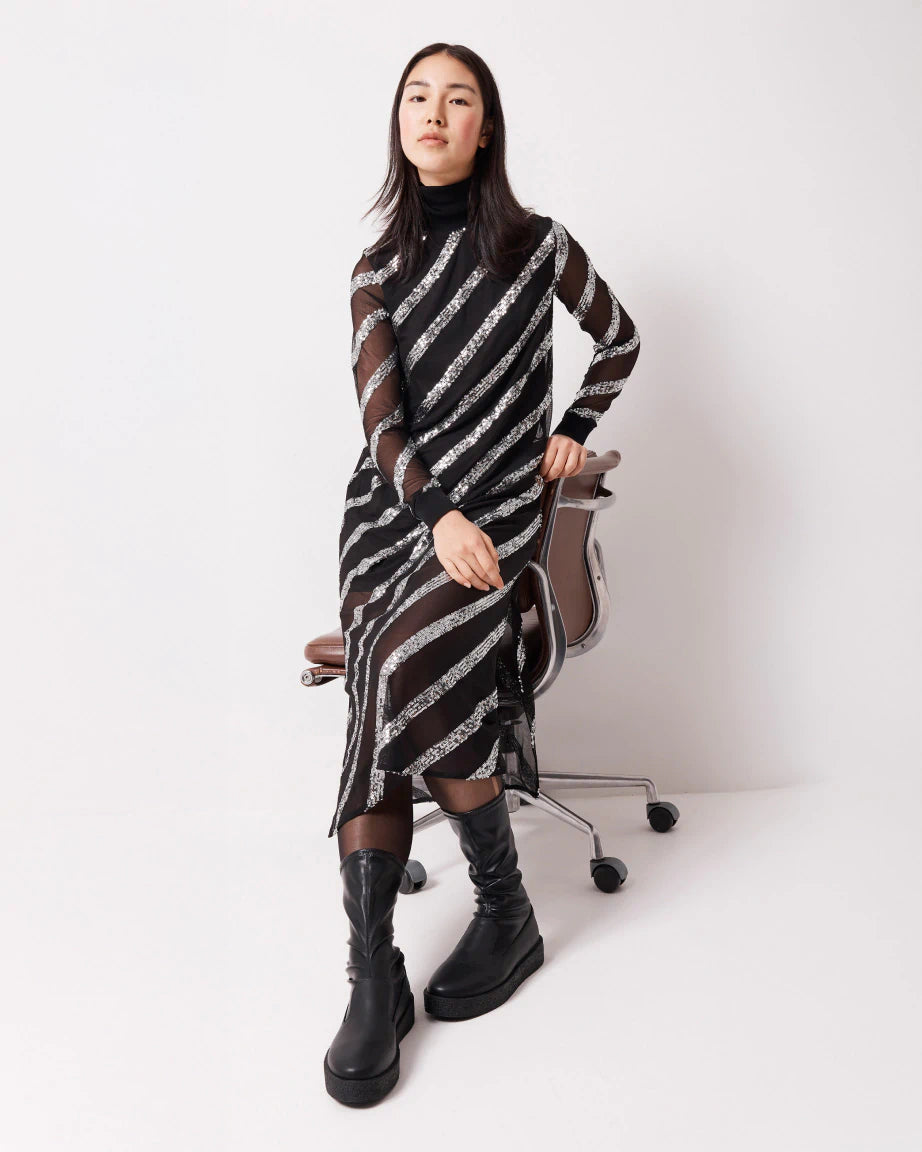 Legacy Midi Leather Boot | Black