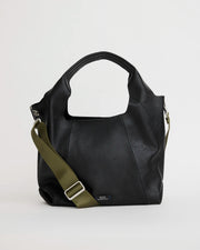 Life Without Screens Leather Tote | Black