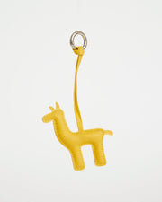 Llama Leather Bag Charm | Yellow