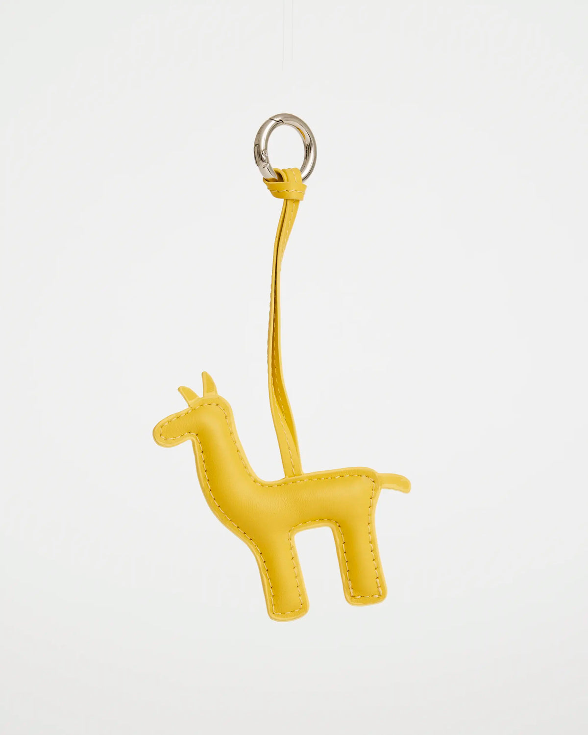 Llama Leather Bag Charm | Yellow