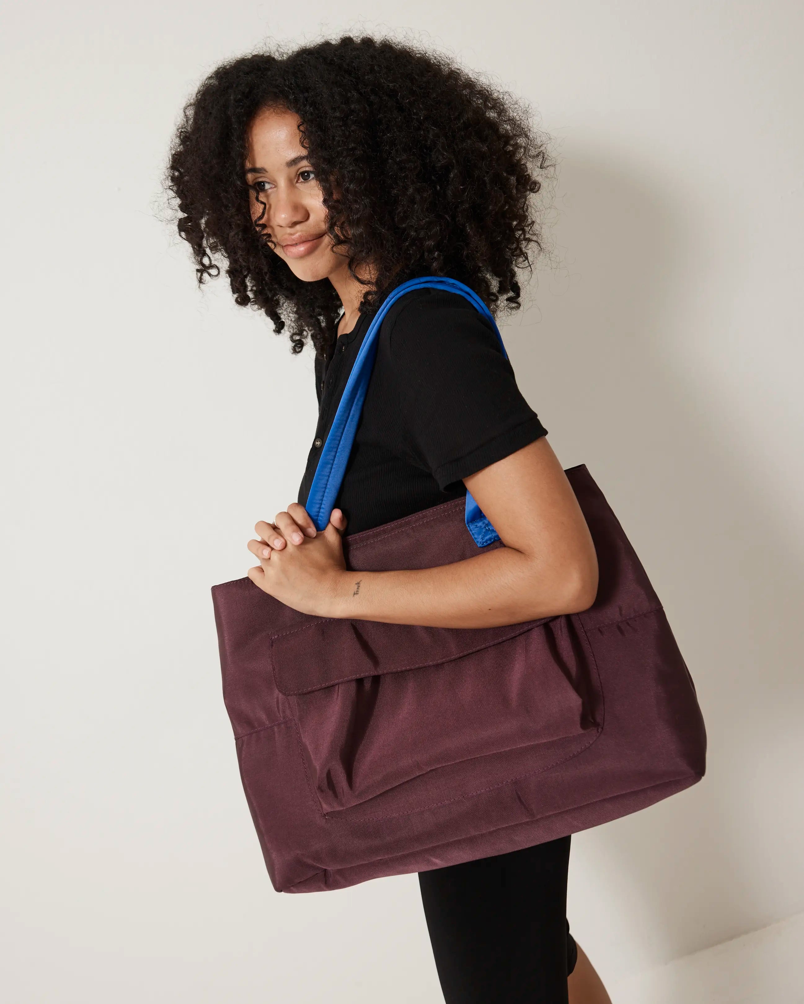 Paloma Market Tote | Eggplant