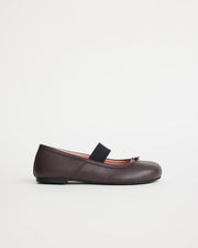 Lou Lou Stitch Toe Ballet | Aubergine