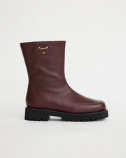 Luminous Midi Boot | Cherry