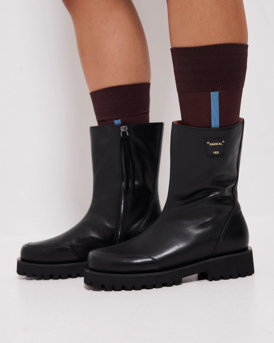 Luminous Midi Boot | Black