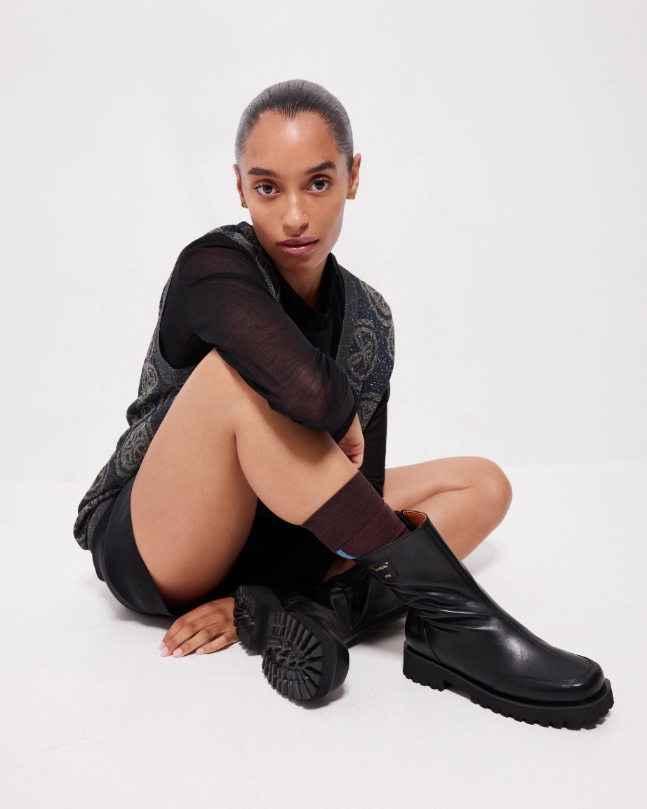 Luminous Midi Boot | Black