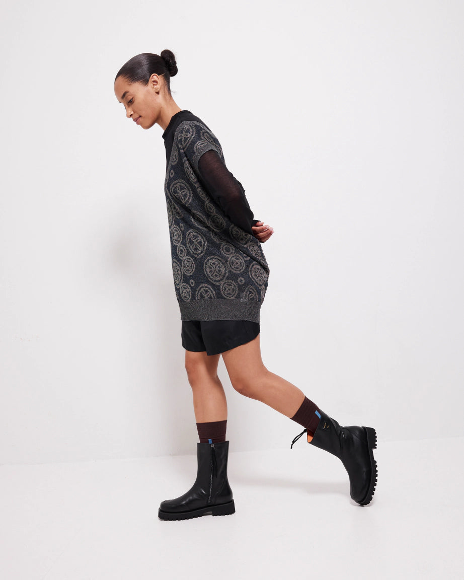 Luminous Midi Boot | Black