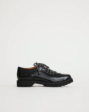 Maya Lace Up | Black Patent