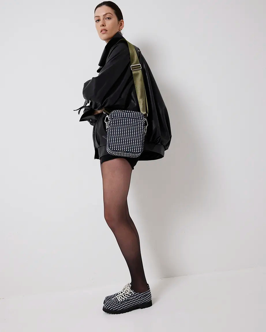Radiance 2.0 Nylon Bag | Navy Polka Dot