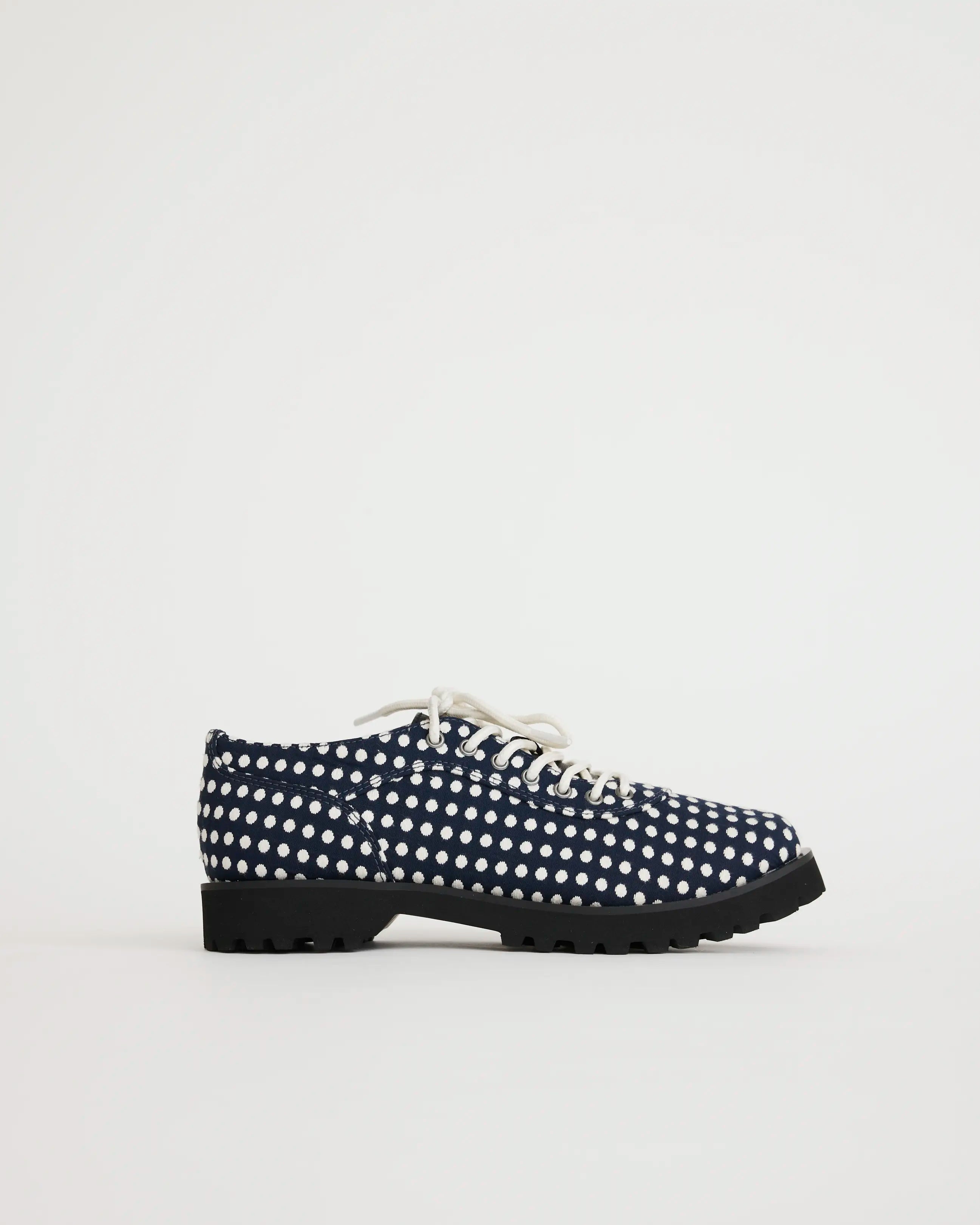 Maya Lace Up | Navy Spot