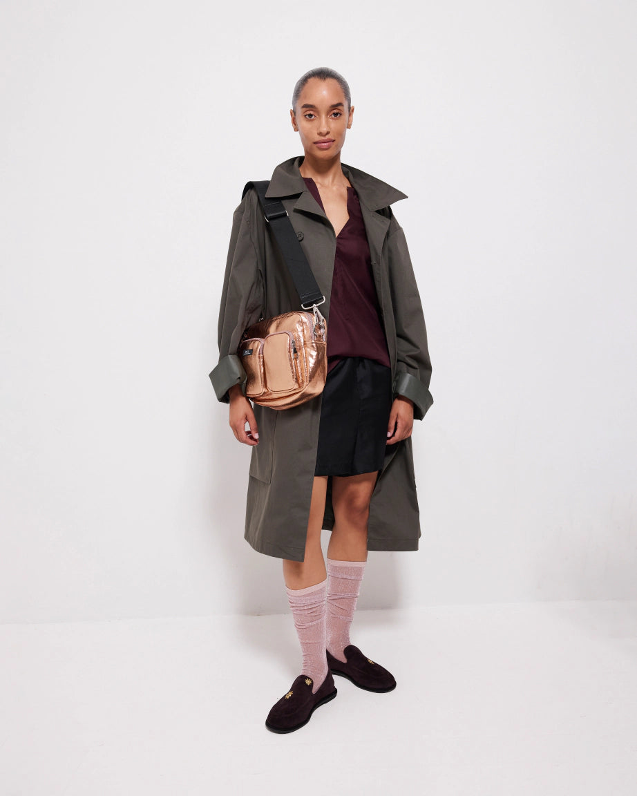 Meriem Hotel Loafer | Cherry Suede