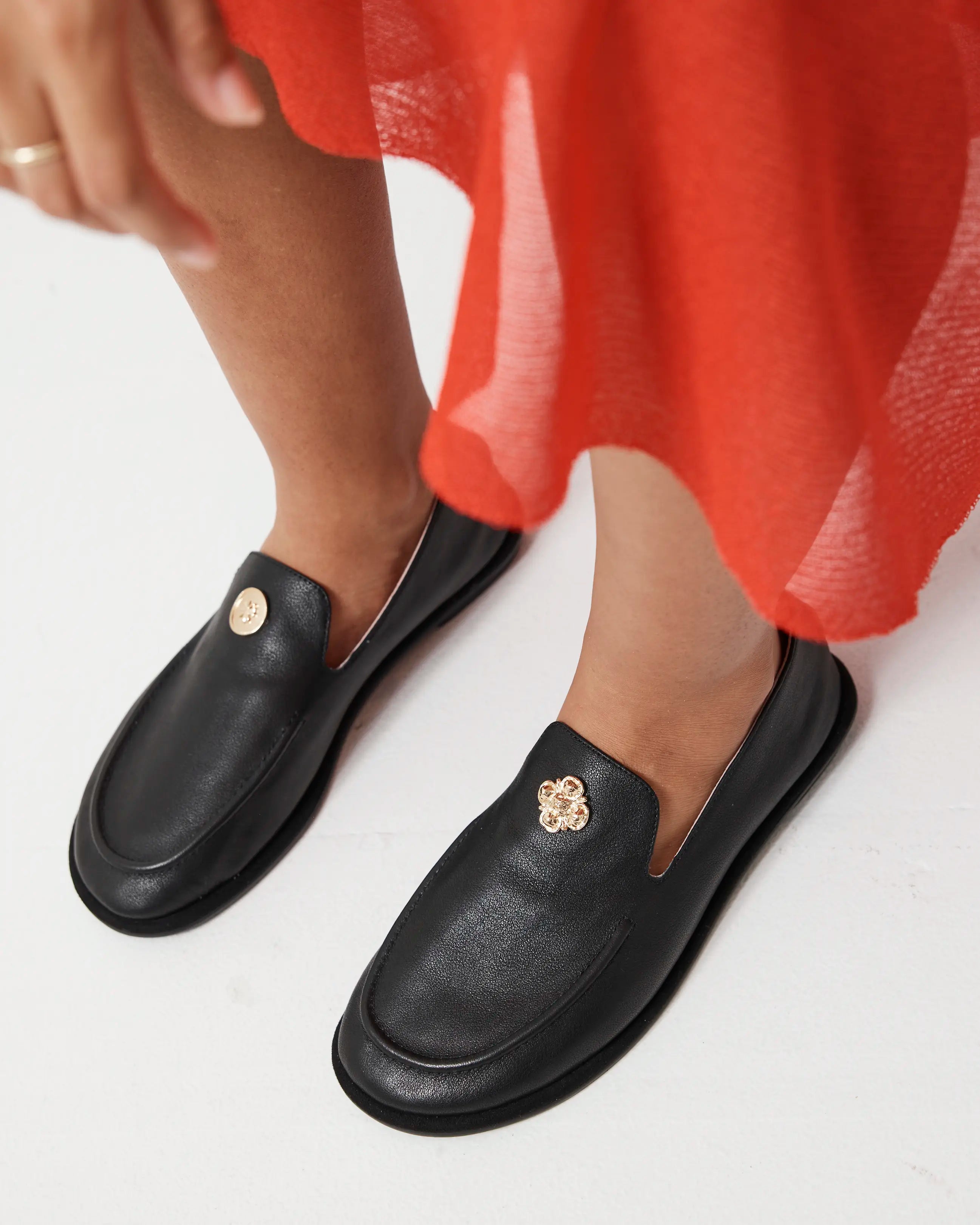 Meriem Hotel Loafer | Black Deco Amazingness