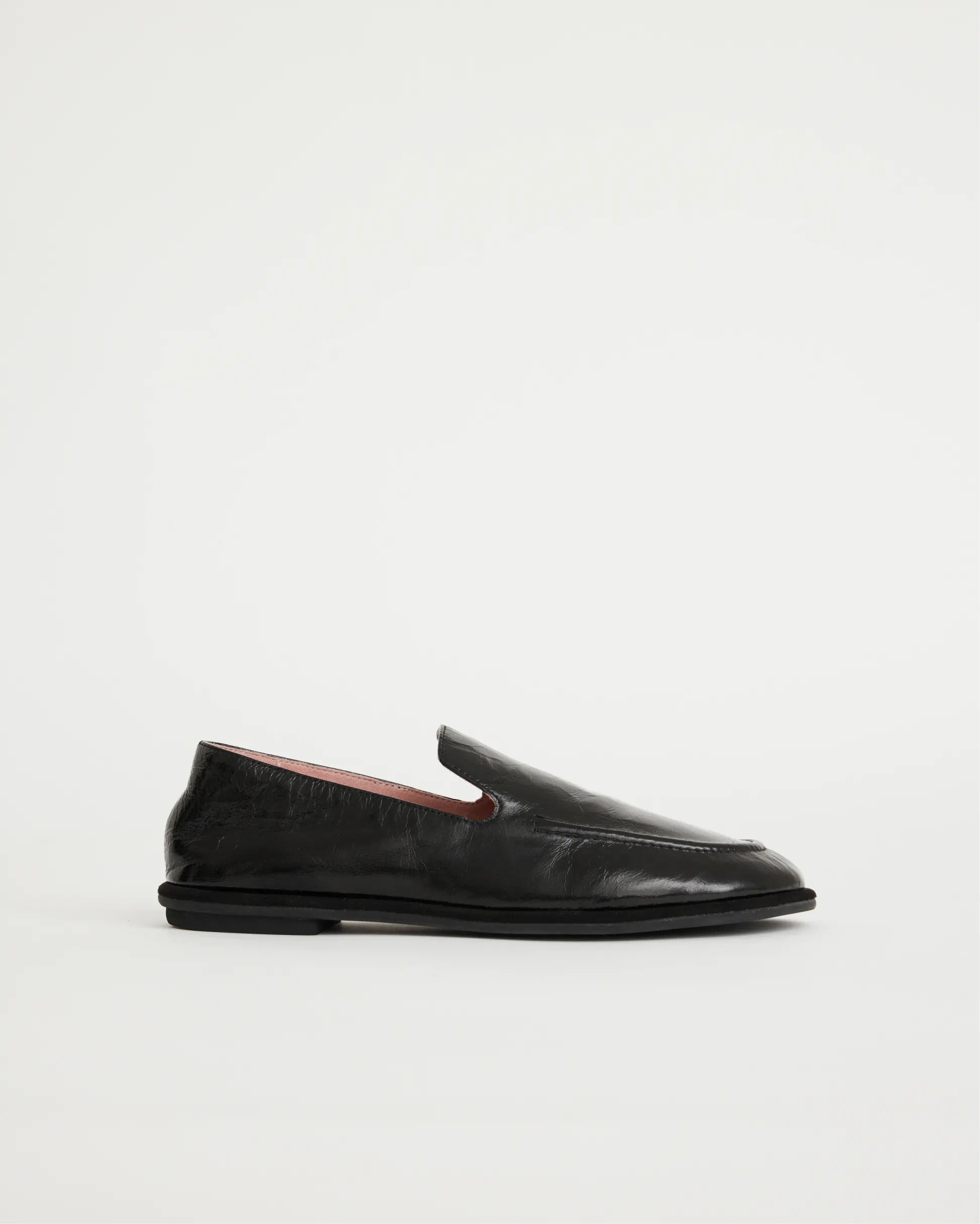 Meriem Hotel Leather Loafer | Black Crush