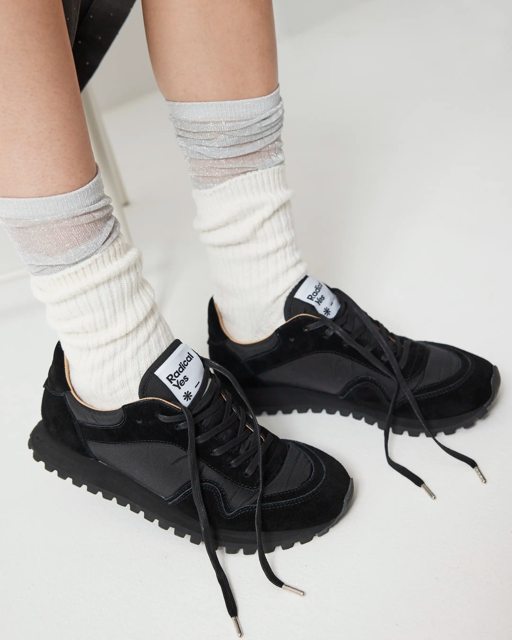 Moon Street Lace Up Sneaker | Black