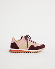 Moon Street Lace Up Sneaker | Cherry and Sandstone