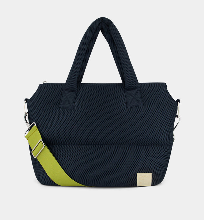 Maximilian Dance Tote in Nylon | Midnight Blue Mesh