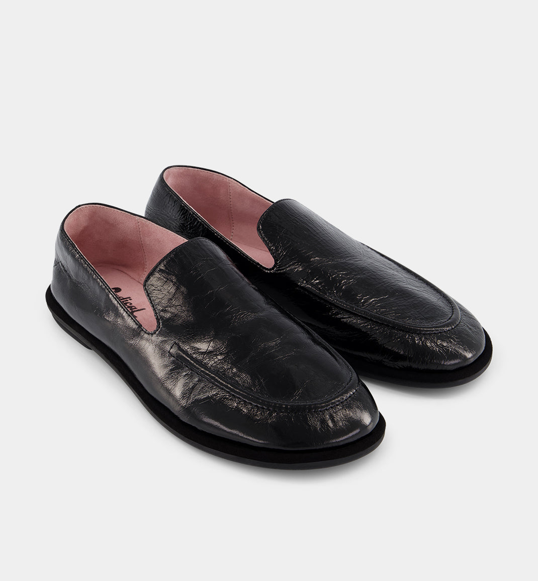 Meriem Hotel Leather Loafer | Black Crush