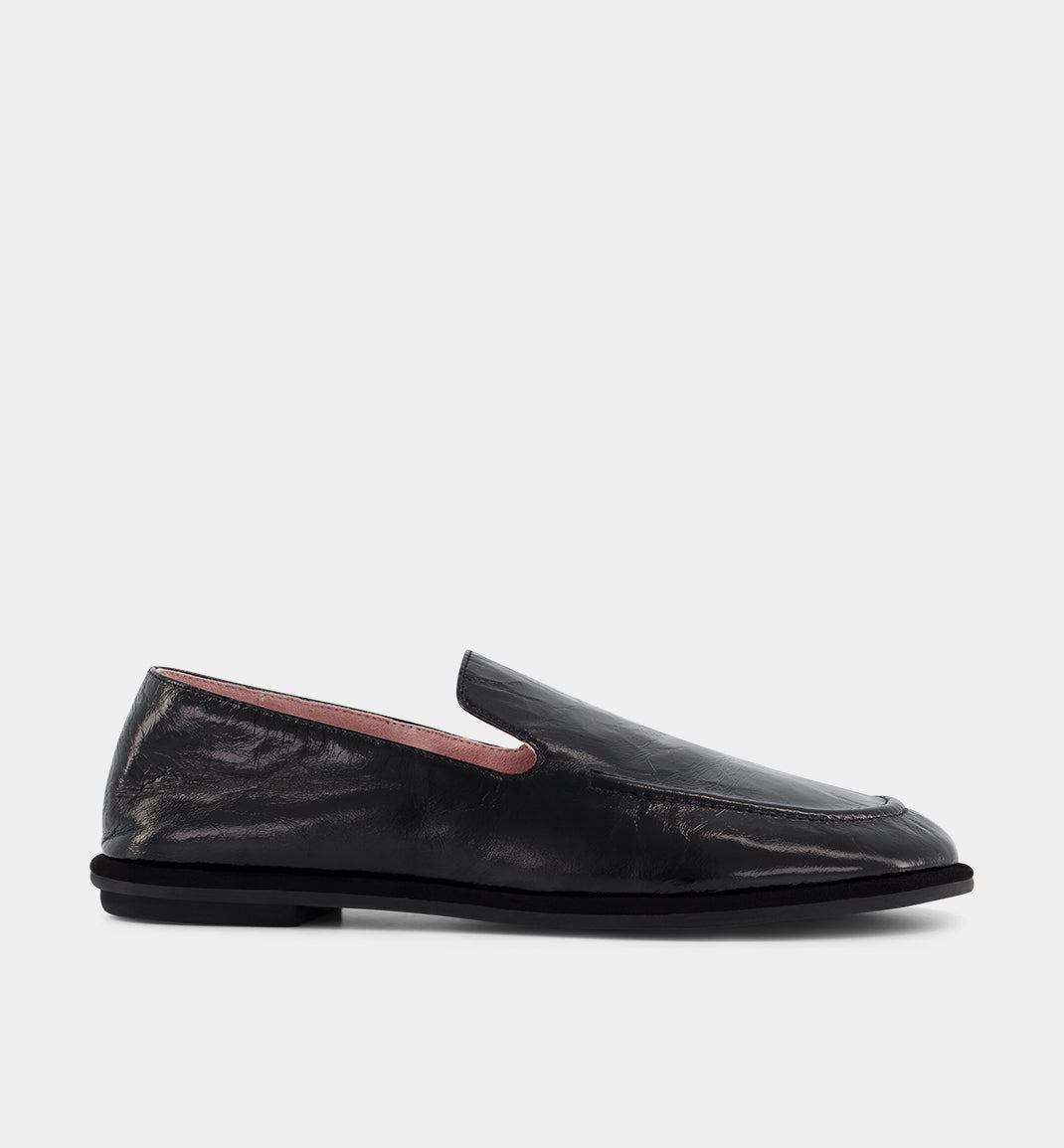 Meriem Hotel Leather Loafer | Black Crush