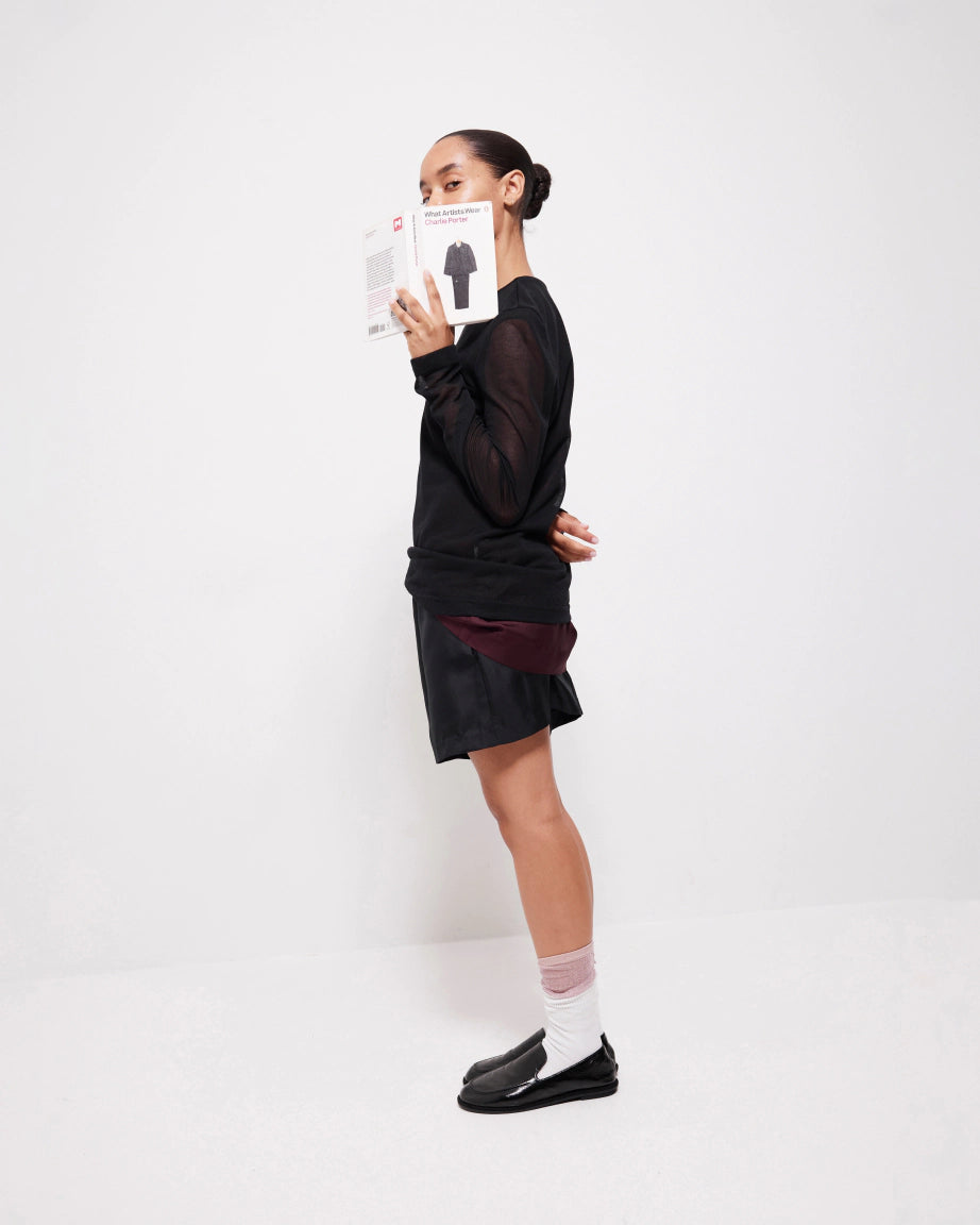 Meriem Hotel Leather Loafer | Black Crush