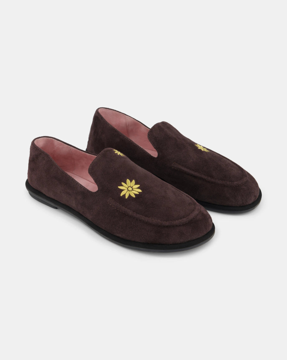 Meriem Hotel Loafer | Cherry Suede