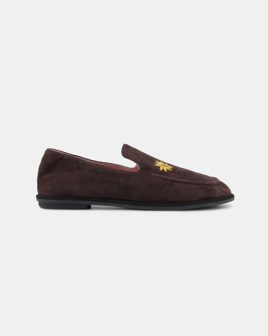 Meriem Hotel Loafer | Cherry Suede