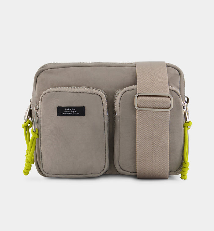 The Messenger Nylon Pocket Bag | Washed Grey