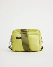 The Messenger Sporty Satin Pocket Bag | Electric Leaf