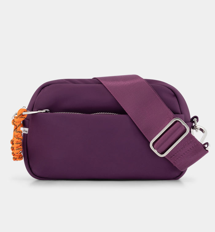 Mini Nylon Puff | Midnight Plum