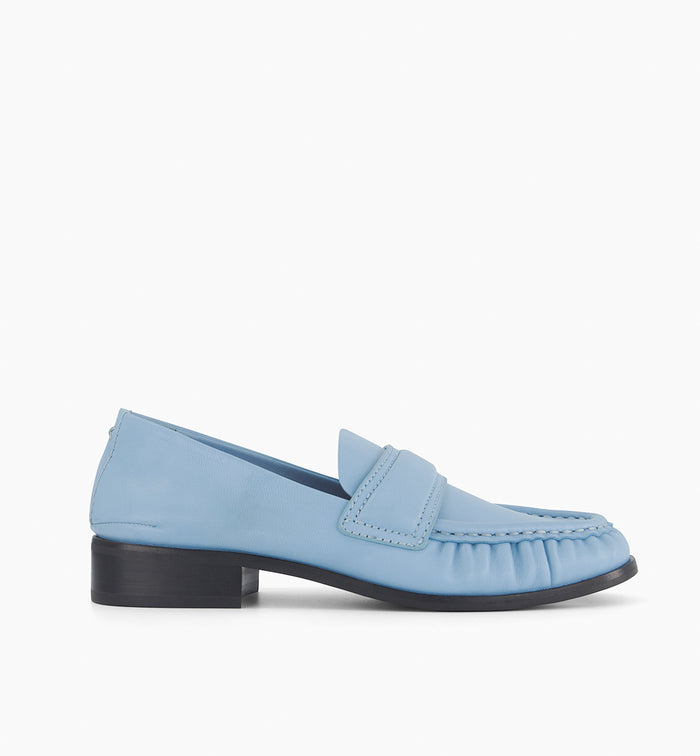 Miro Leather Loafer | Cornflower Blue