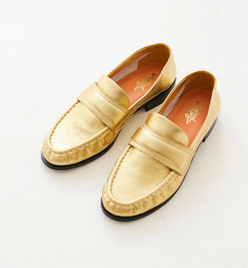 Gold moccasins discount