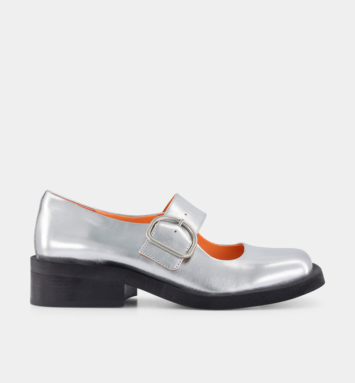 Monae Buckle Shoe | Silver