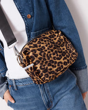 North Star Clutch | Leopard Velvet