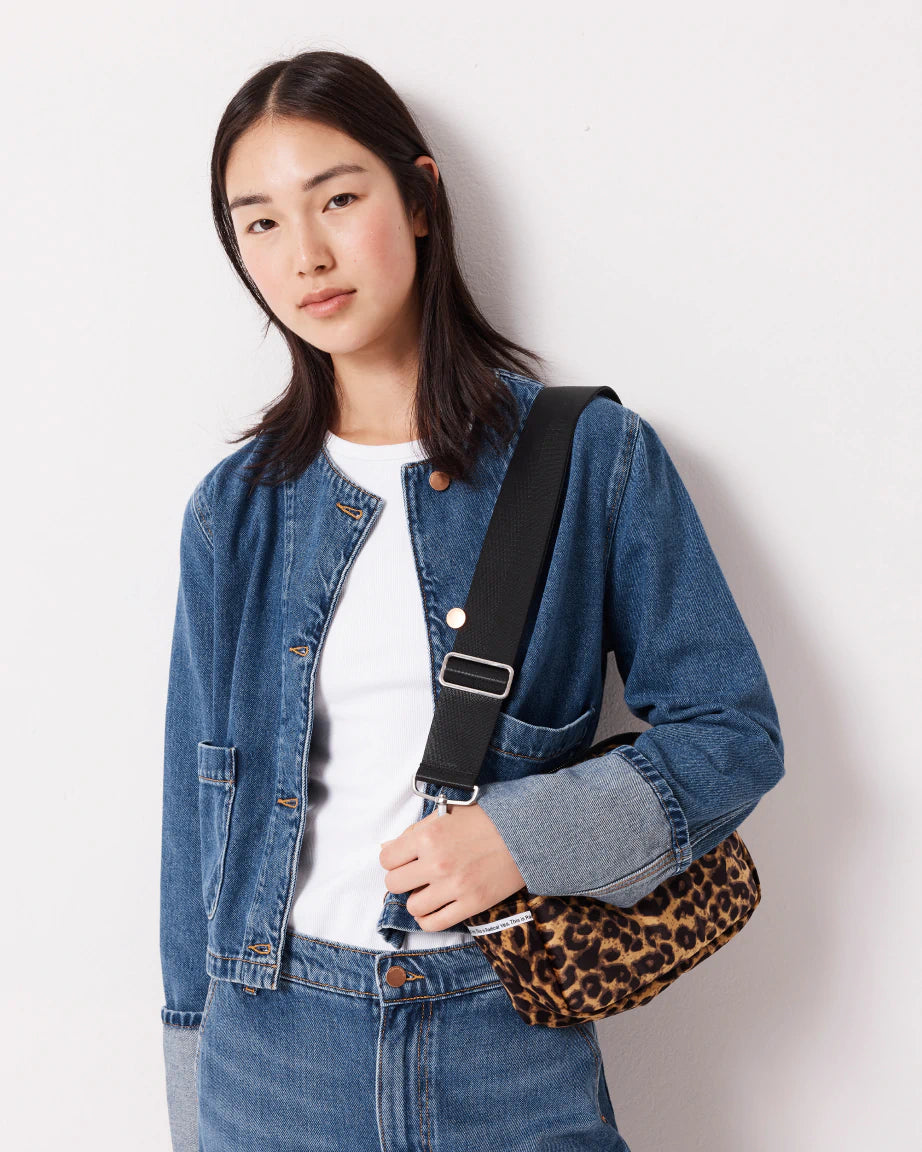 North Star Clutch | Leopard Velvet